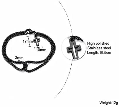 Christian Double Strand Cross Chain Bracelet | Budget2Beauty