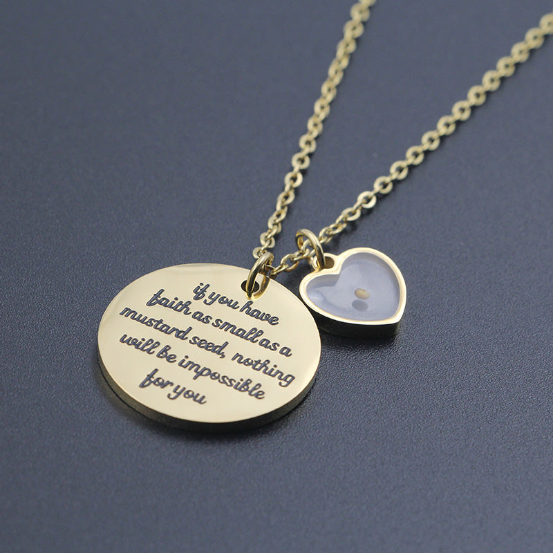 Dainty Real Mustard Seed Faith Can Move Mountains Christian Jewelry Necklace | Budget2Beauty