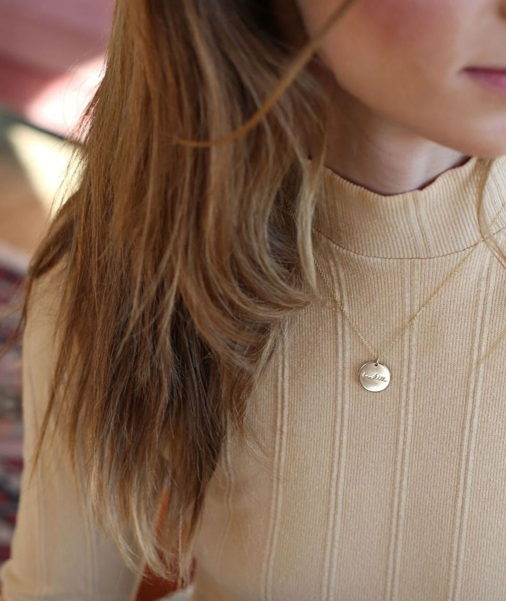 Dainty Be Still Stainless Steel Christian Pendant Necklace Jewelry | Budget2Beauty