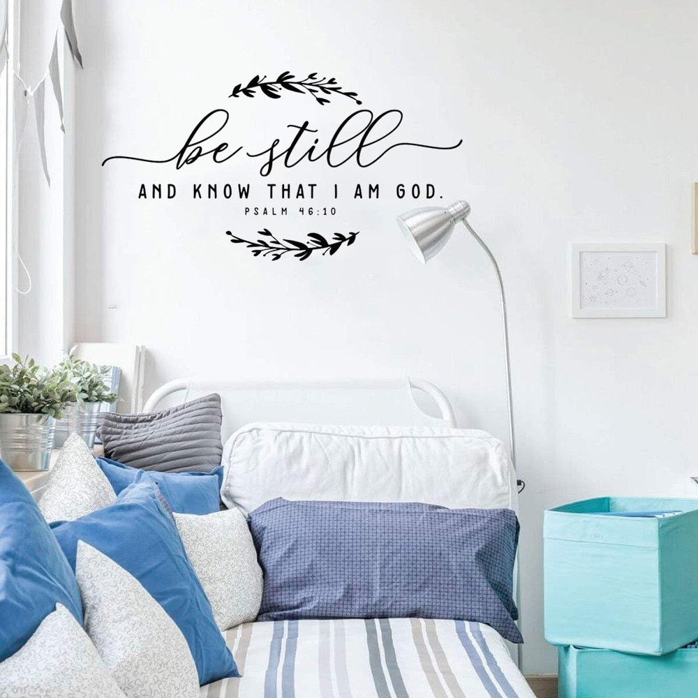 Bible Verse Christian Wall Art Home Decal Sticker | Budget2Beauty