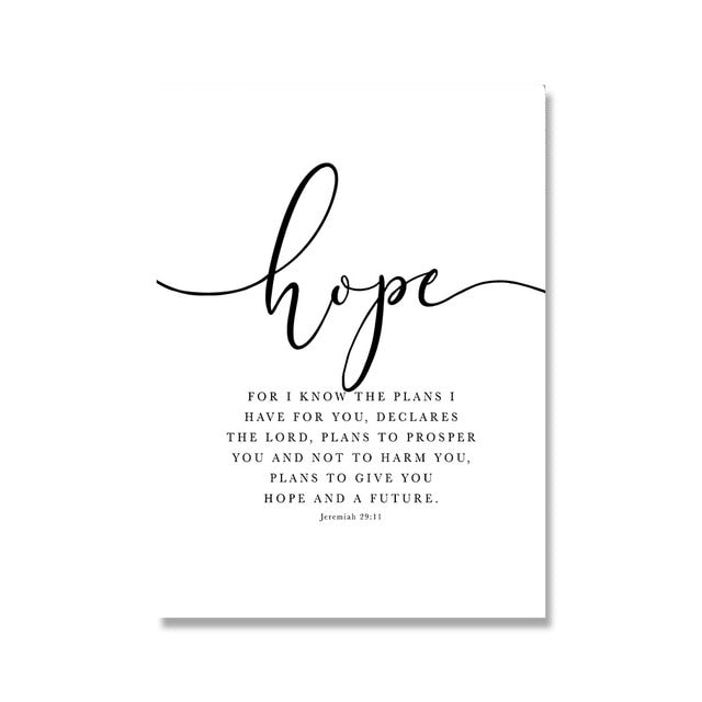 Bible Verse Christian Wall Art Canvas Prints | Budget2Beauty