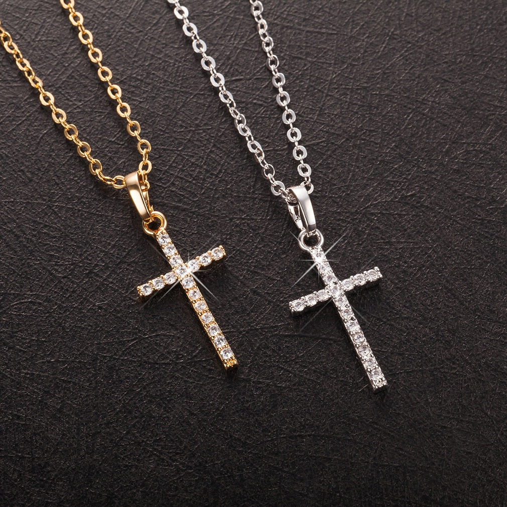 Dainty Christian Cross Pendant Necklace Jewelry | Budget2Beauty