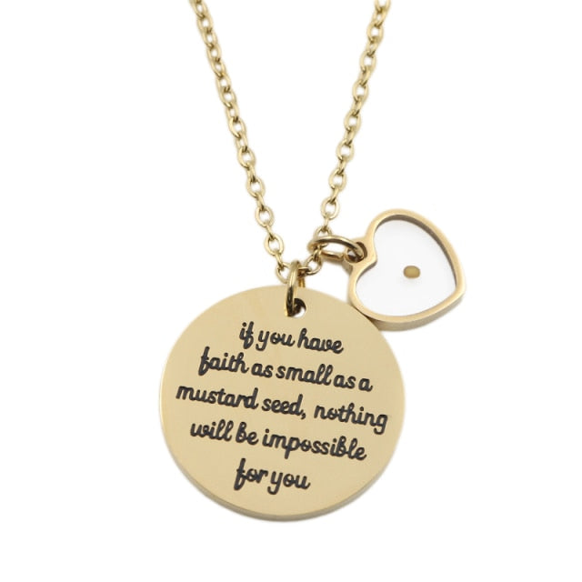 Dainty Real Mustard Seed Faith Can Move Mountains Christian Jewelry Necklace | Budget2Beauty