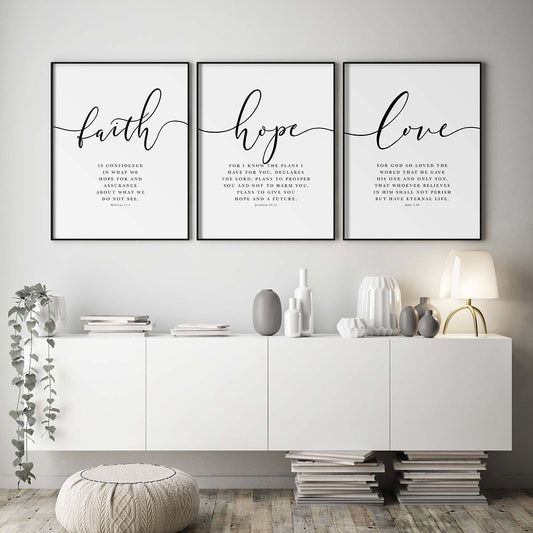 Bible Verse Christian Wall Art Canvas Prints | Budget2Beauty