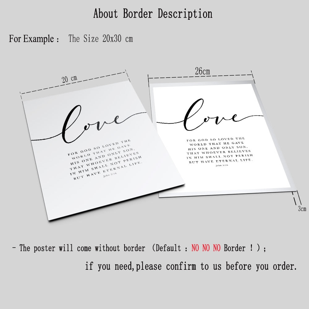 Bible Verse Christian Wall Art Canvas Prints | Budget2Beauty