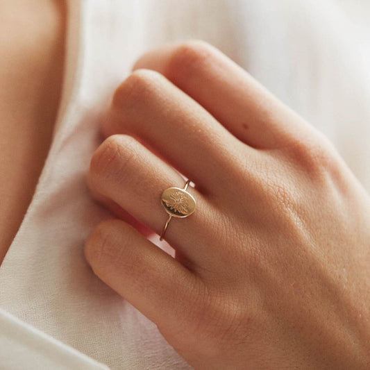 Dainty Oval Floral Ring Inspired Jewelry | Flora Collection | Budget2Beauty