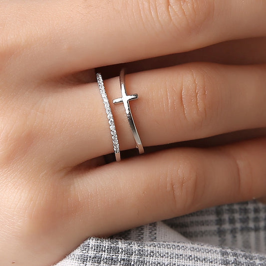 Dainty Simple Multi-Layer Open Adjustable Christian Jewelry Ring | Budget2Beauty
