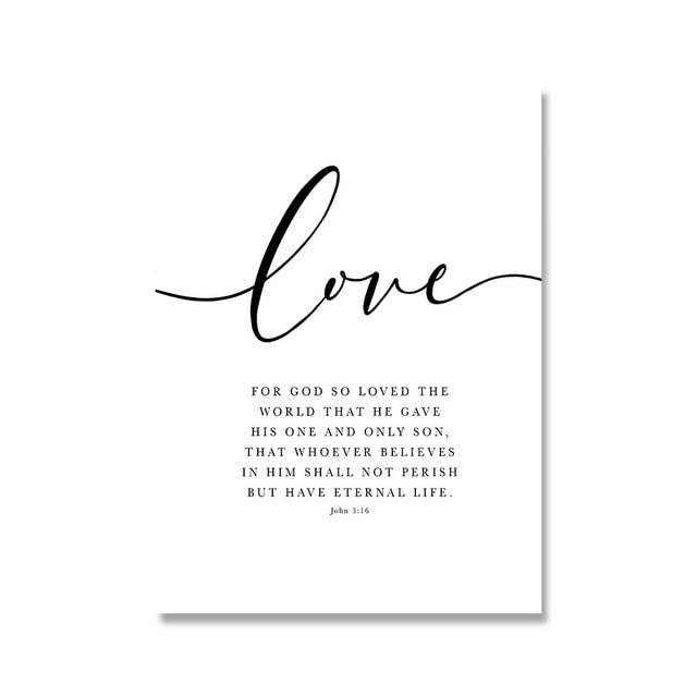 Bible Verse Christian Wall Art Canvas Prints | Budget2Beauty