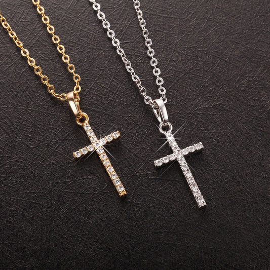 Dainty Christian Cross Pendant Necklace Jewelry | Budget2Beauty